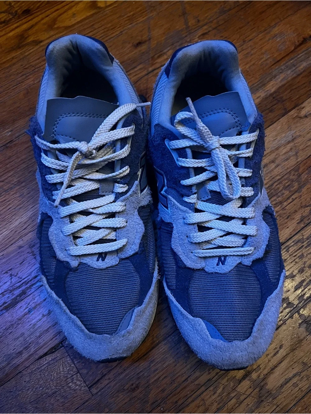 New Balance Kids Blue and Gray Athletic Sneaker
